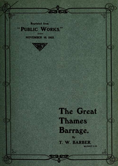The Great Thames Barrage cover