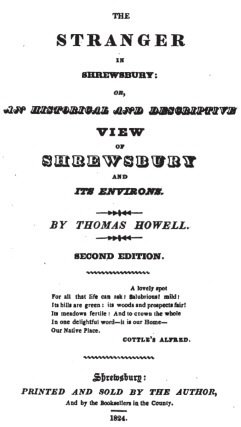 The Stranger in Shrewsbury / or, an historical and descriptive view of Shrewsbury and its environs cover