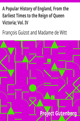 A Popular History of England, From the Earliest Times to the Reign of Queen Victoria; Vol. IV cover