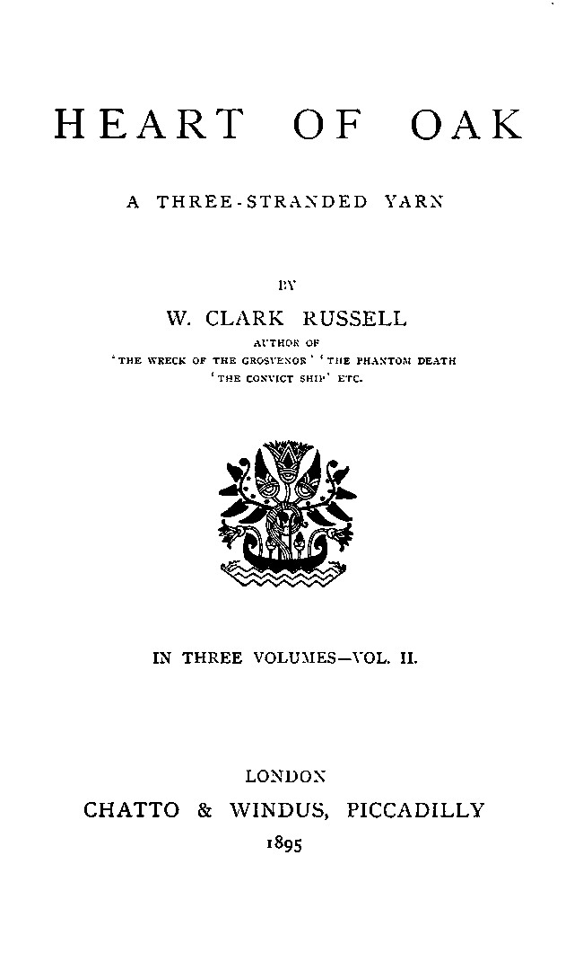 Heart of Oak: A Three-Stranded Yarn, vol. 2. cover