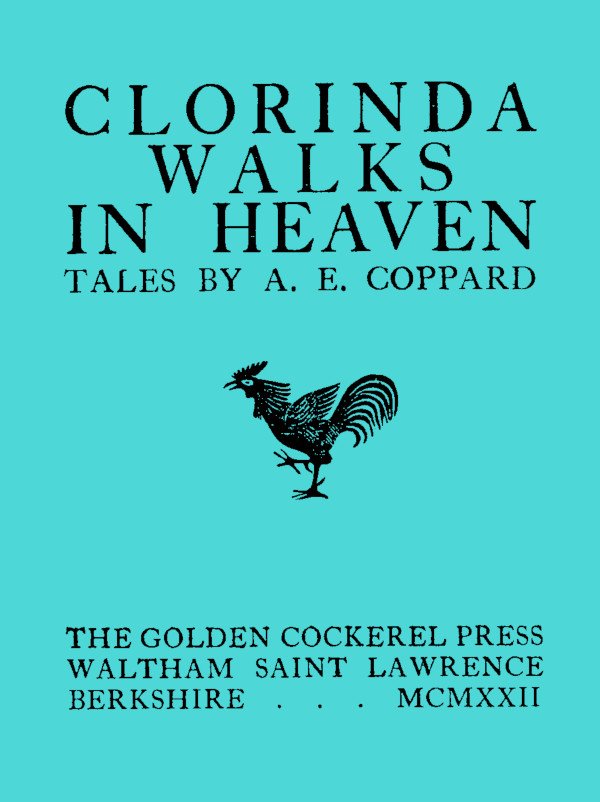 Clorinda Walks in Heaven cover