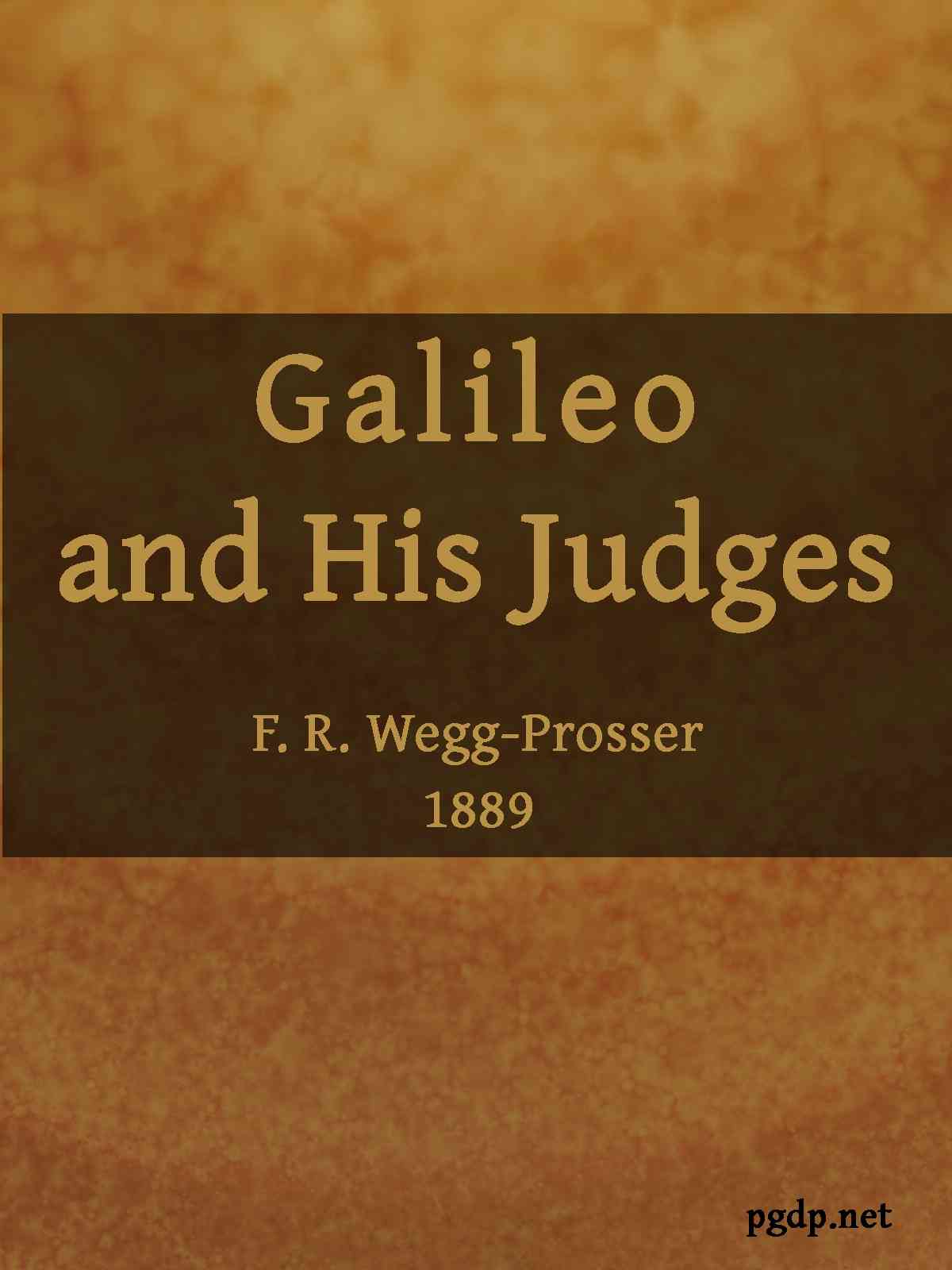 Galileo and His Judges cover