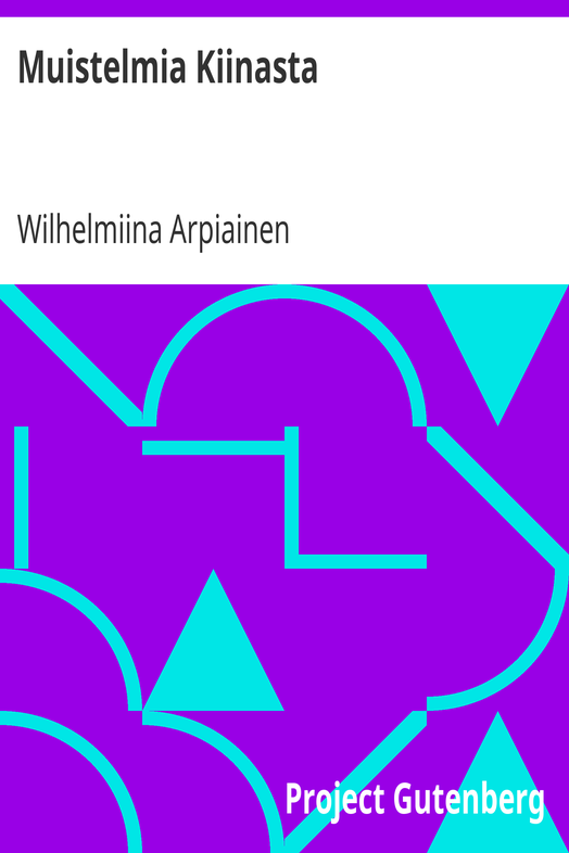 Muistelmia Kiinasta cover