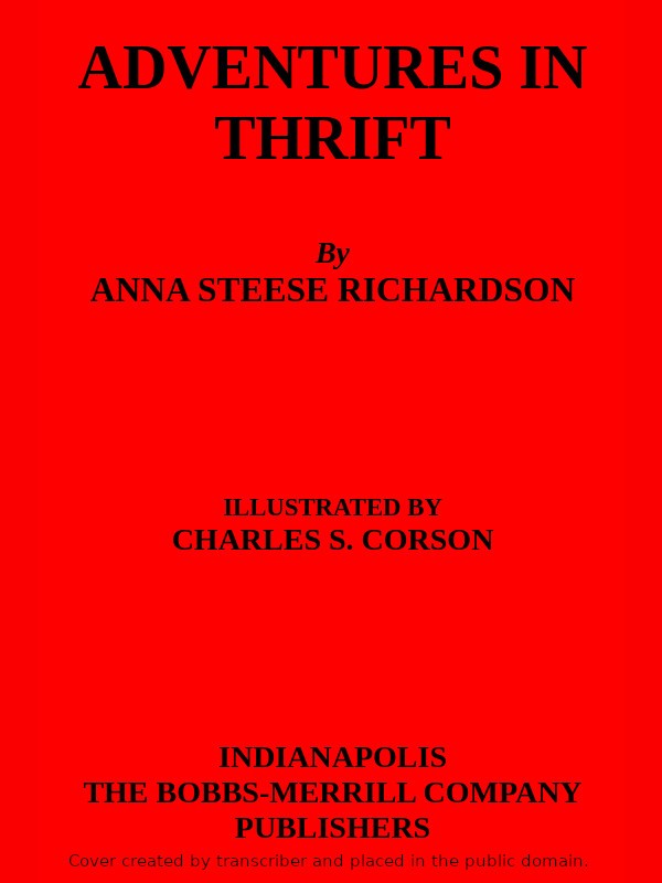 Adventures in Thrift cover