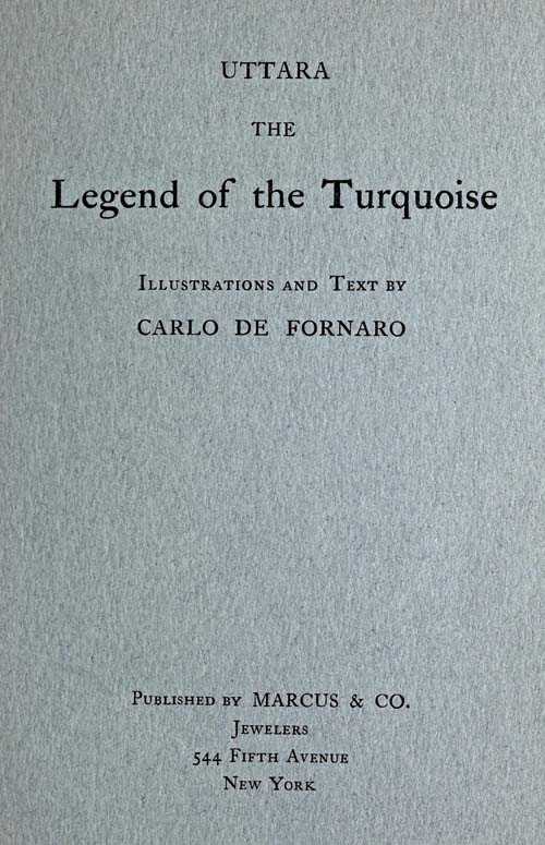 Uttara, the Legend of the Turquoise cover