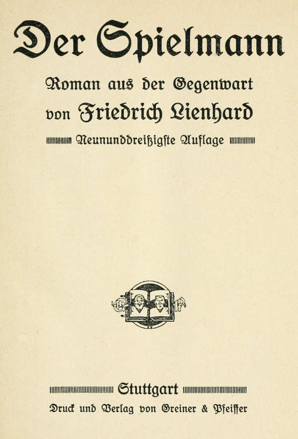 Der Spielmann: Roman aus der Gegenwart cover