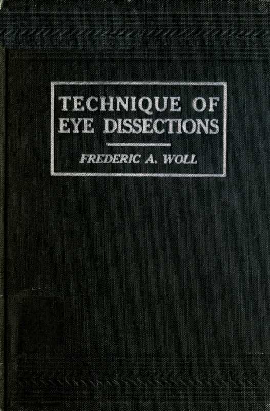 Technique of Eye Dissections cover