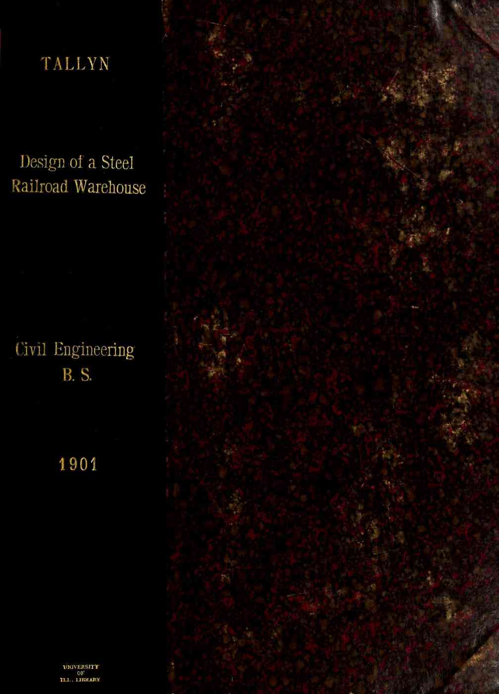 Design of a Steel Railroad Warehouse cover