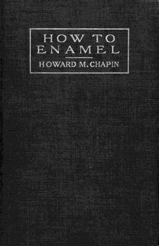 How to Enamel / Being a Treatise on the Practical Enameling of Jewelry with Hard Enamels cover