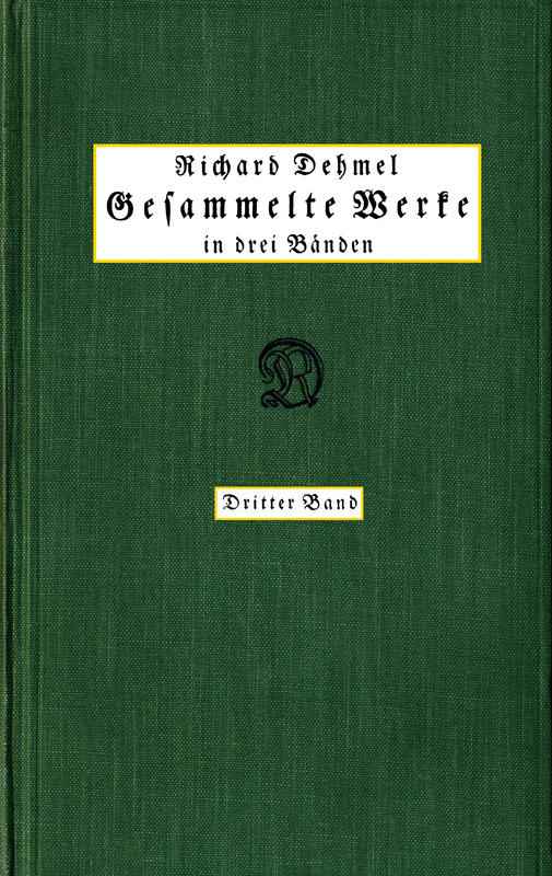 Gesammelte Werke in drei Bänden (3/3) cover