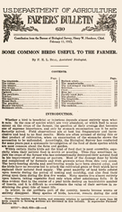 Some Common Birds Useful to the Farmer (1915 edition) cover