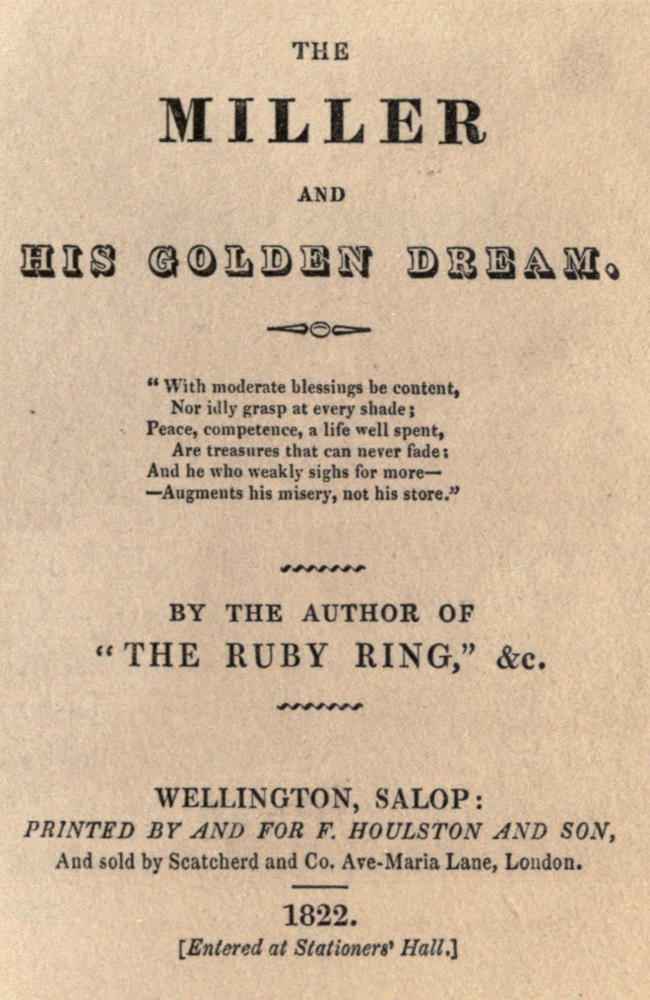 The Miller and His Golden Dream cover