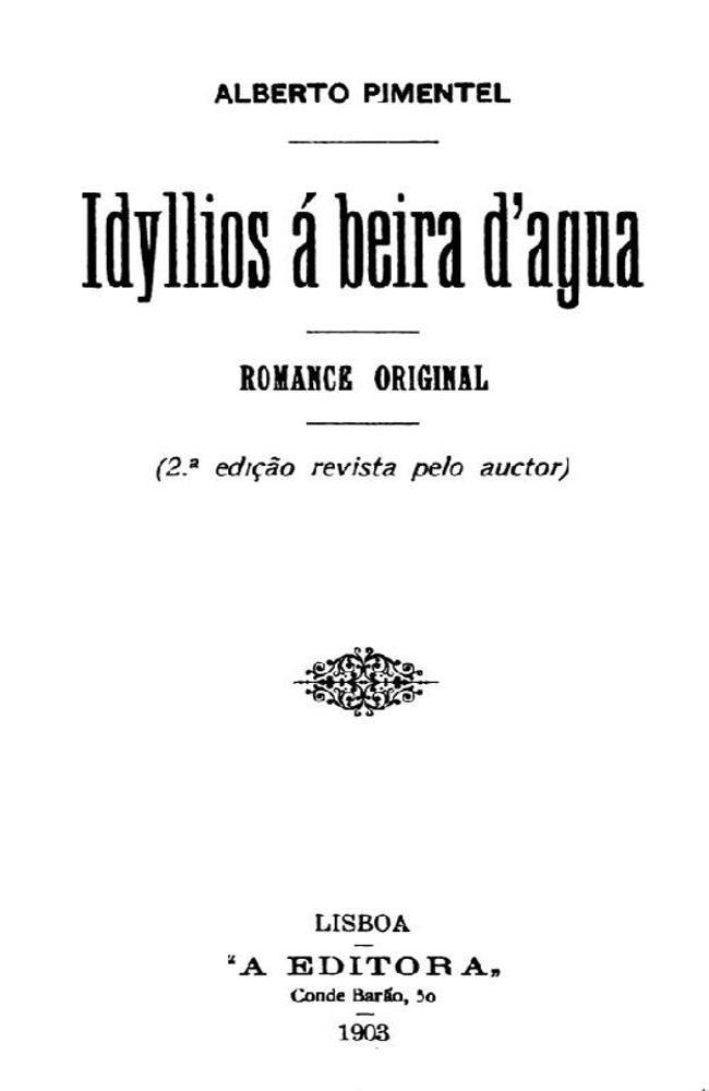 Idyllios á beira d'agua / Romance original cover