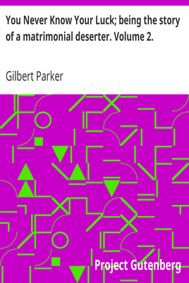 You Never Know Your Luck; being the story of a matrimonial deserter. Volume 2. cover