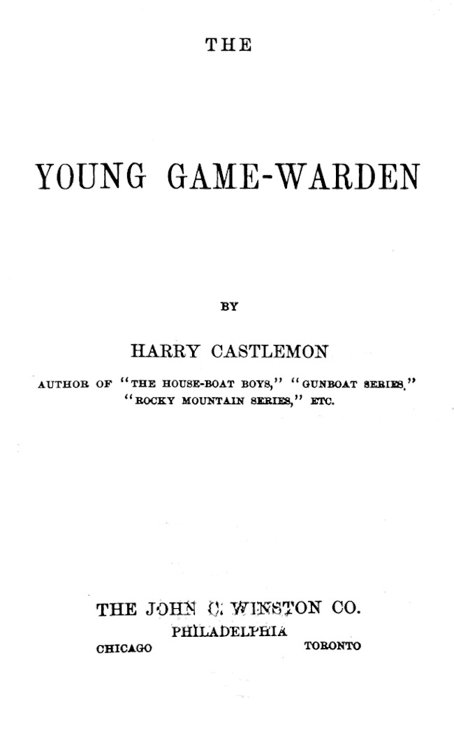 The Young Game-Warden cover