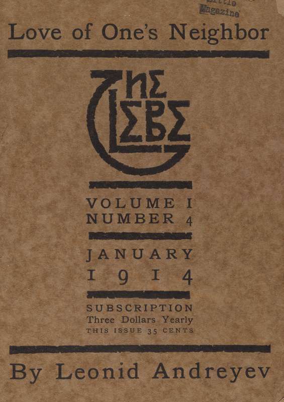 The Glebe 1914/01 (Vol. 1, No. 4): Love of One's Neighbor cover