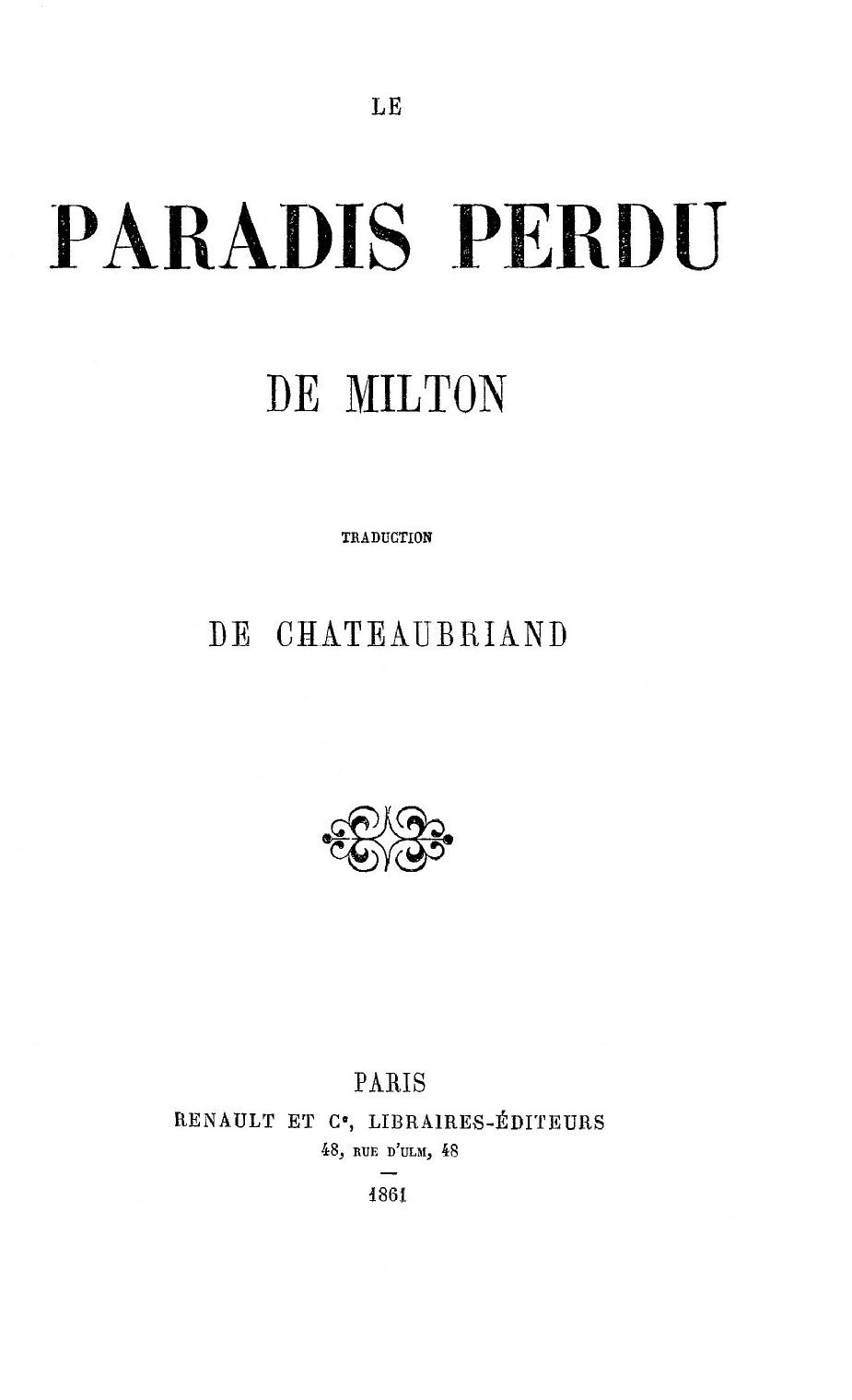 Le Paradis Perdu cover