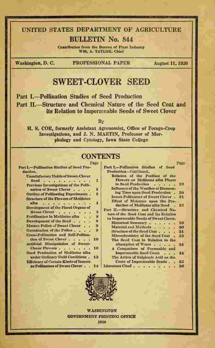Sweet-Clover Seed cover