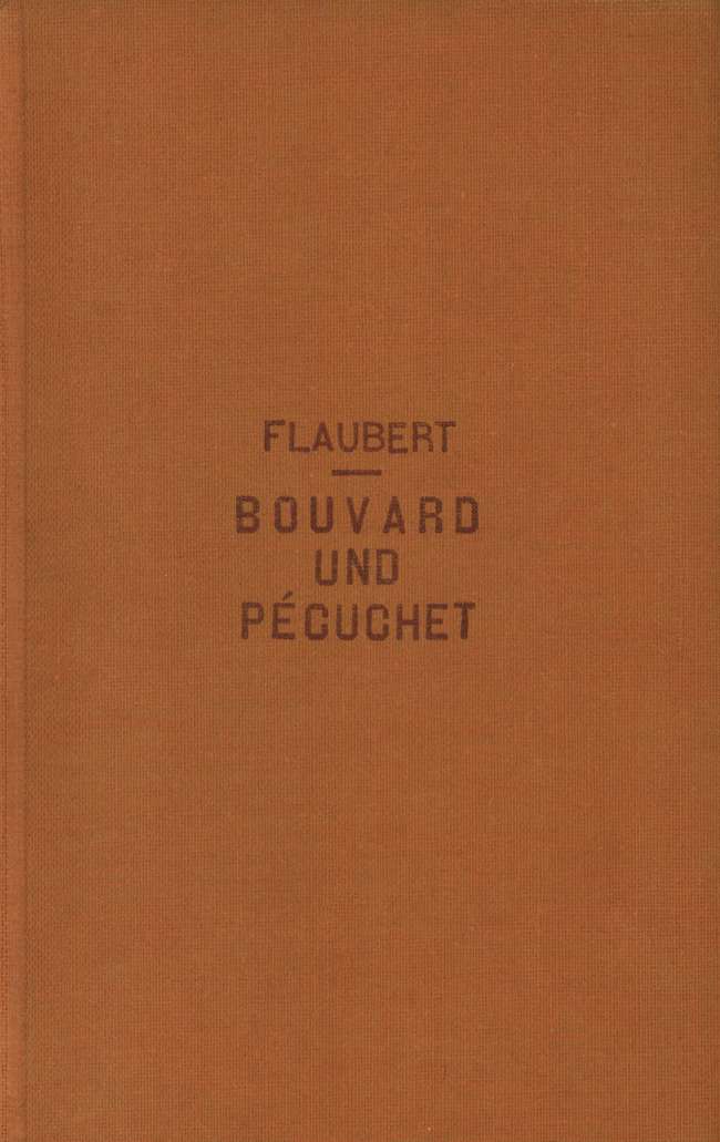Bouvard und Pécuchet: Roman aus dem Nachlass cover