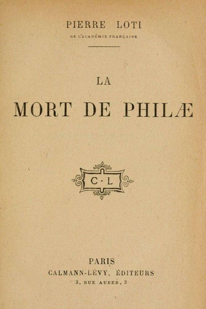 La mort de Philæ cover