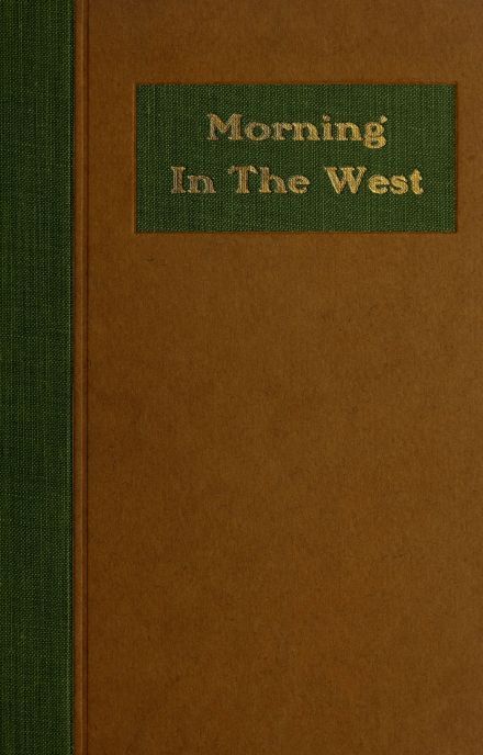 Morning in the West: A Book of Verse cover