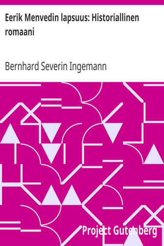 Eerik Menvedin lapsuus: Historiallinen romaani cover