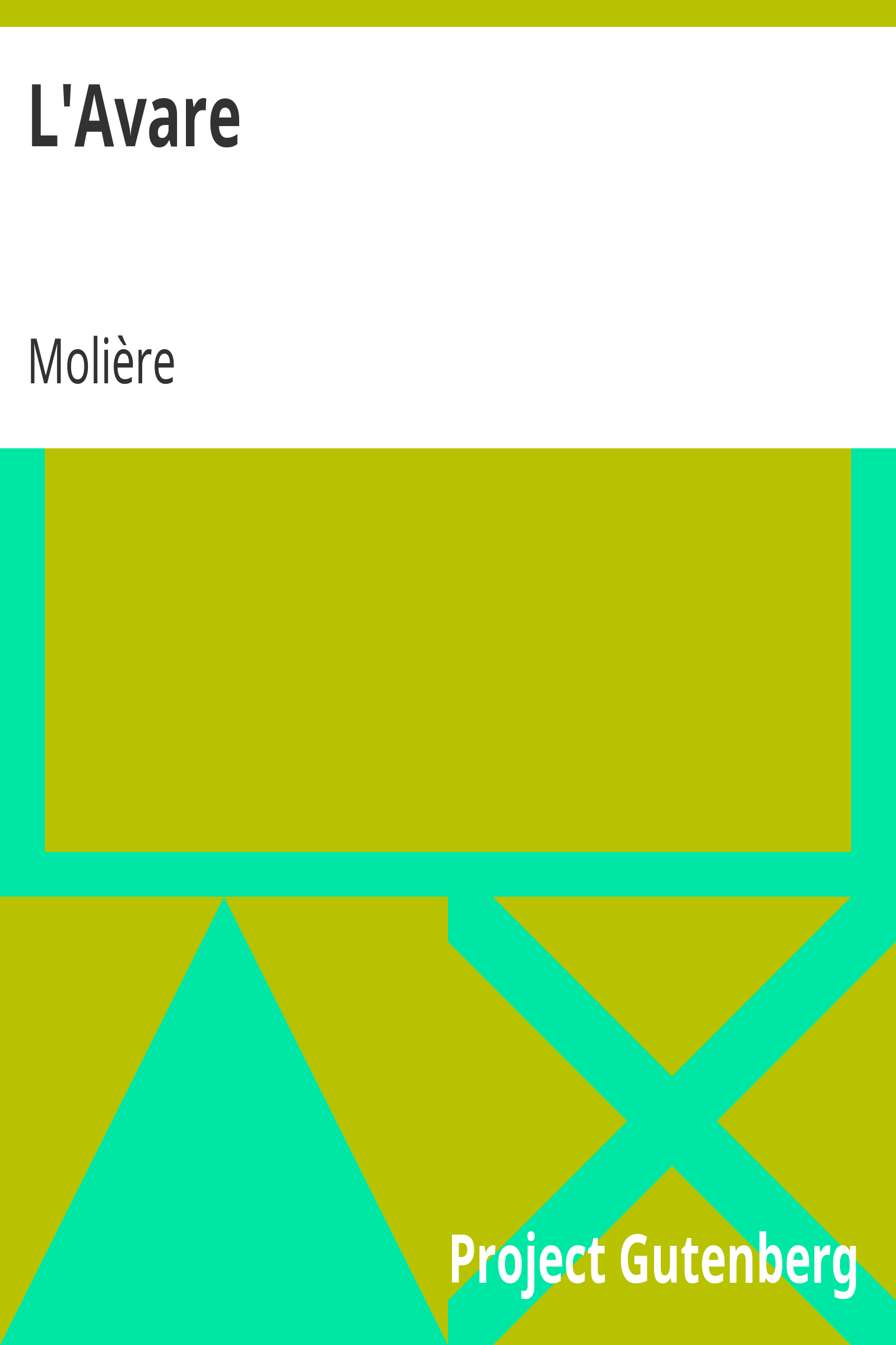 L'Avare cover