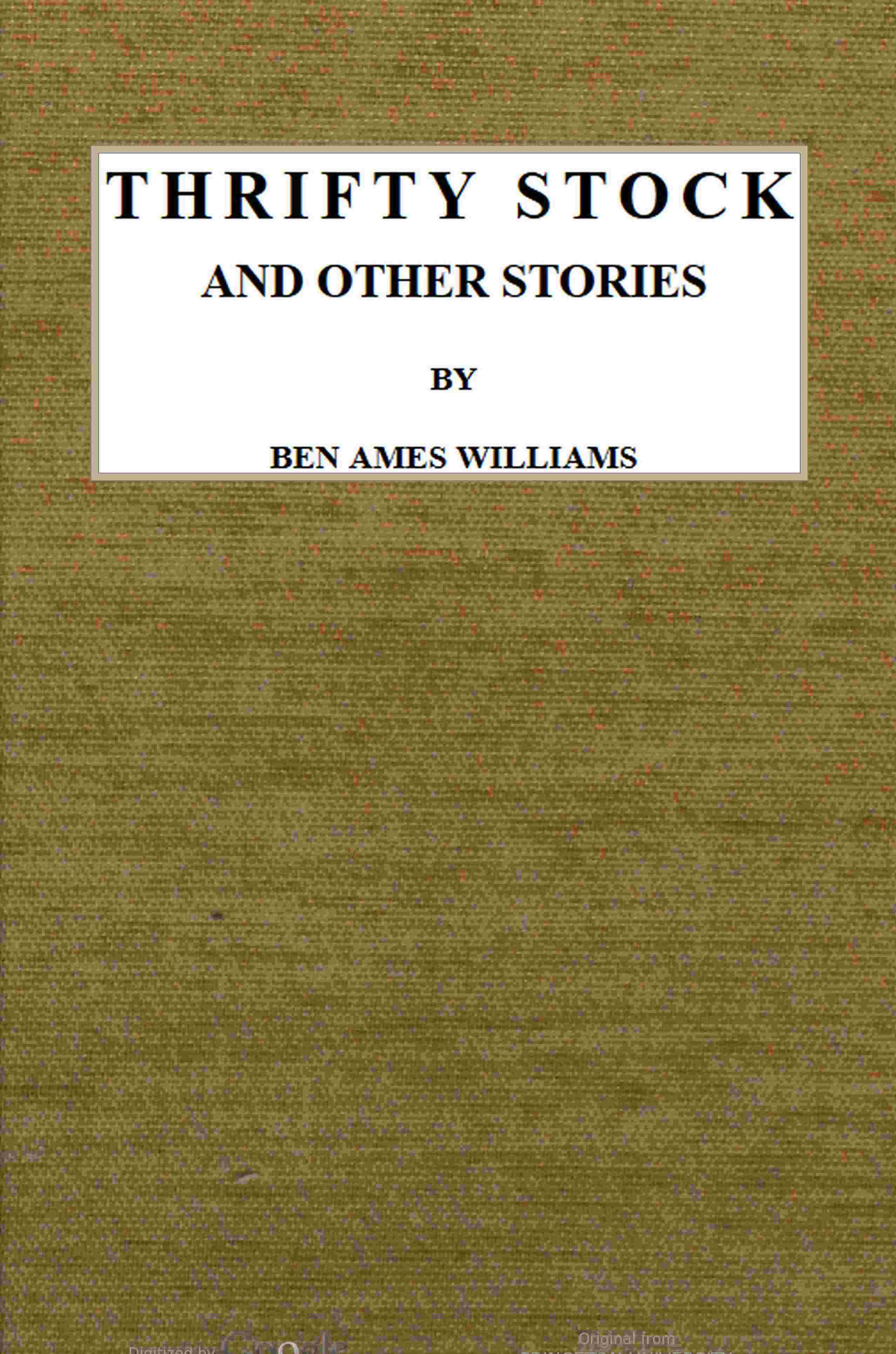 Thrifty Stock, and Other Stories cover