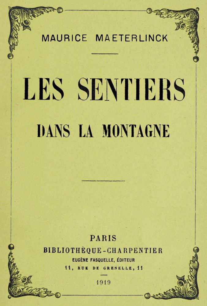 Les sentiers dans la montagne cover