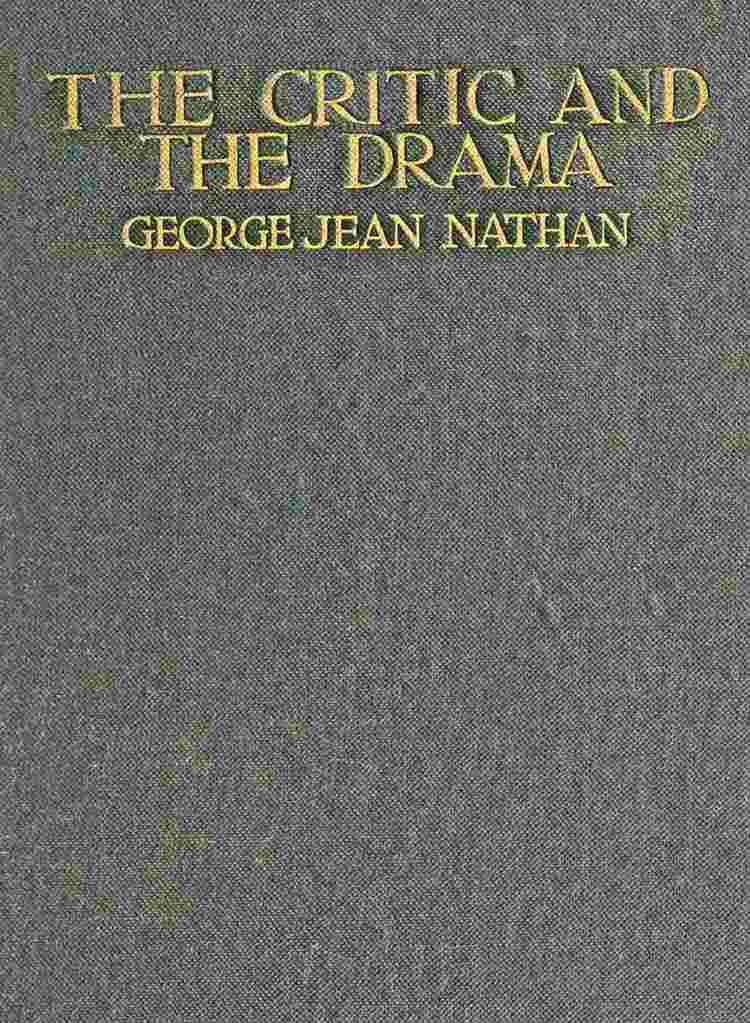 The Critic and the Drama cover