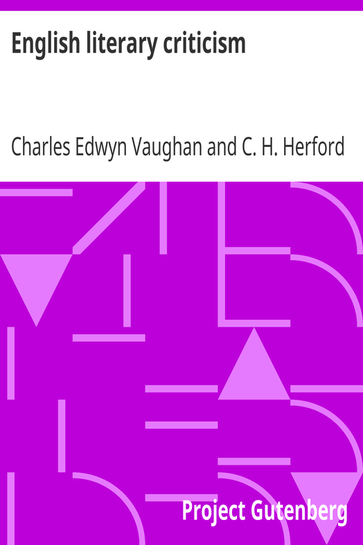 English literary criticism cover