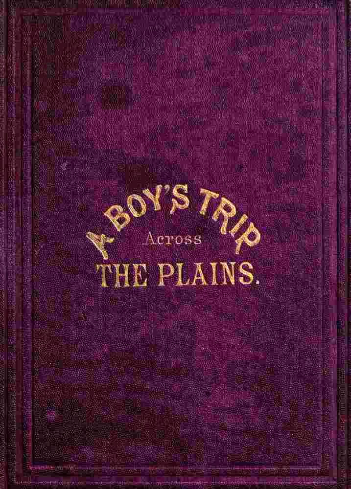 A Boy's Trip Across the Plains cover
