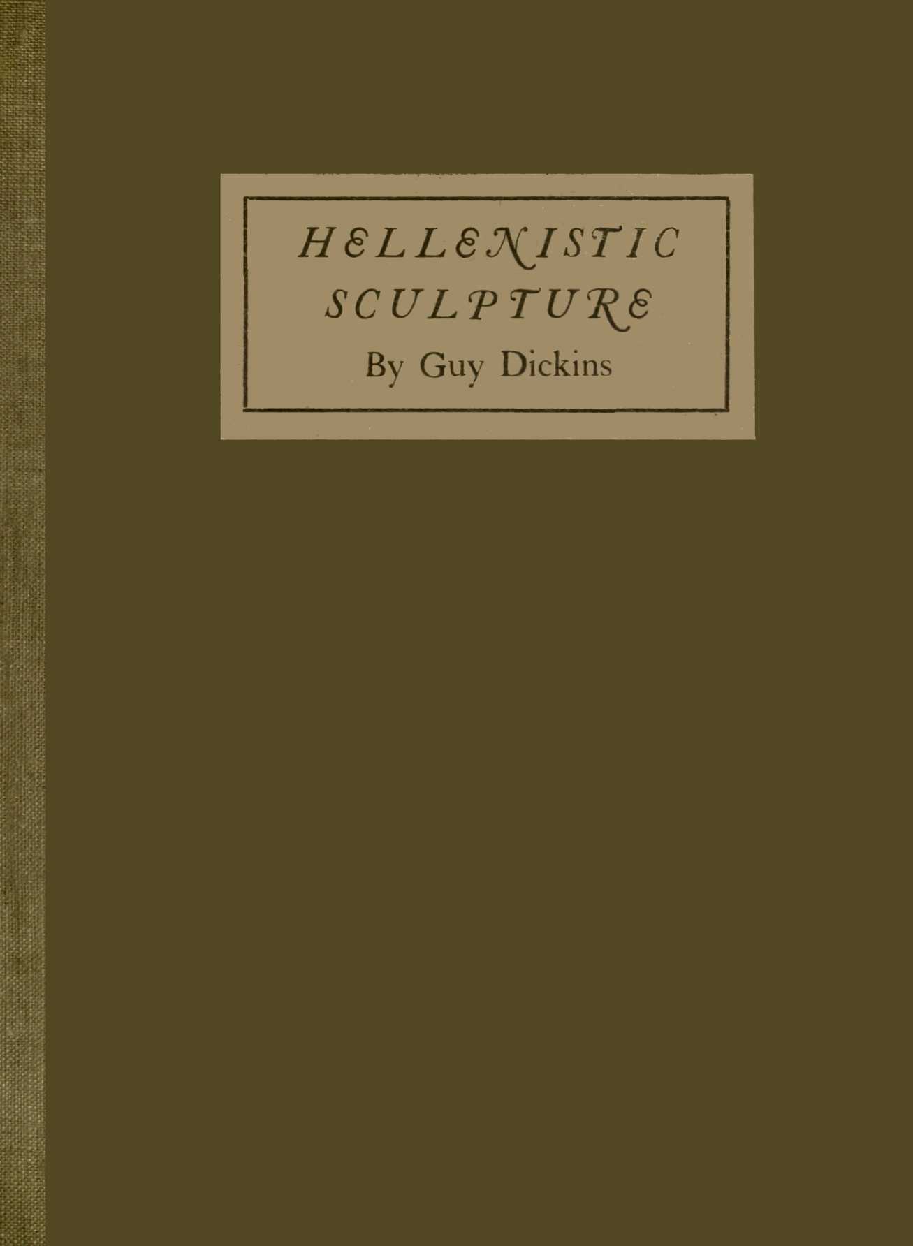 Hellenistic sculpture cover