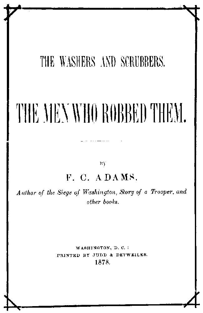 "White man bery unsartin": "Nigger haint got no friends, no how"; the blackest chapter in the history of the Republican Party; the men who robbed and combined to rob the freedmen of their hard earnings. cover