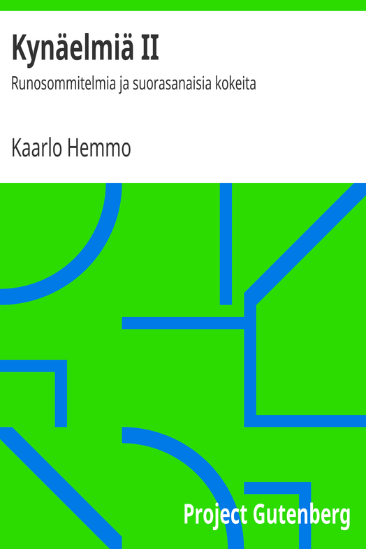 Kynäelmiä II cover