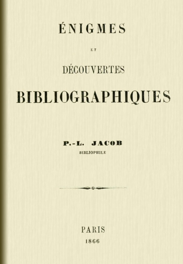 Énigmes et découvertes bibliographiques cover
