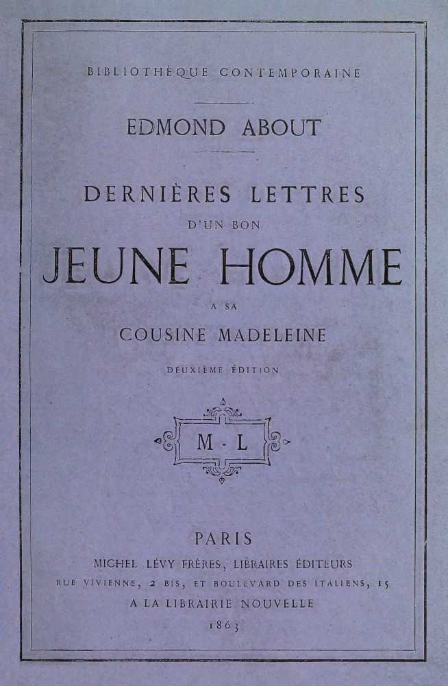 Dernières lettres d'un bon jeune homme à sa cousine Madeleine cover