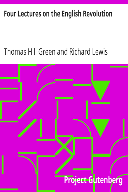 Four Lectures on the English Revolution cover
