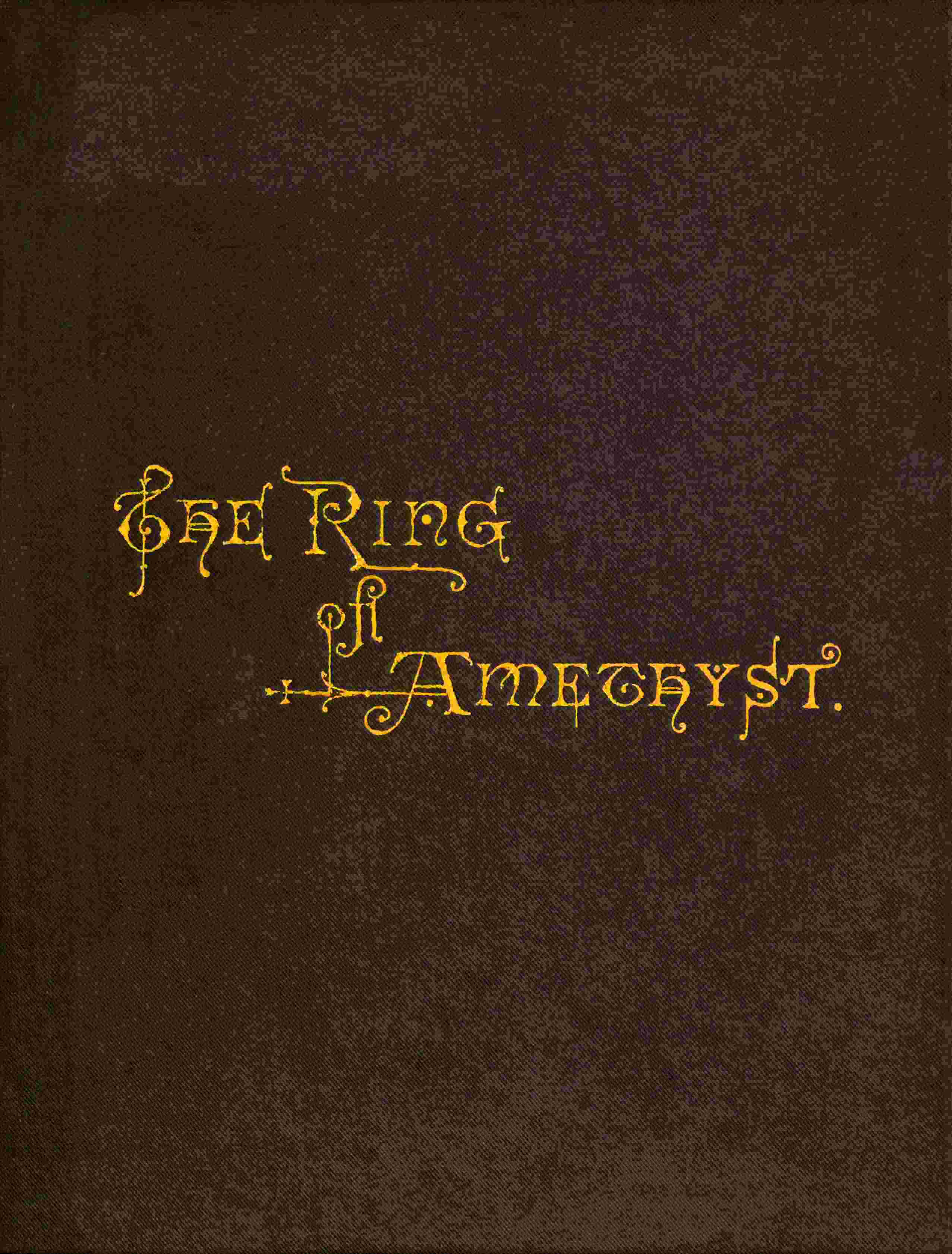 The Ring of Amethyst cover