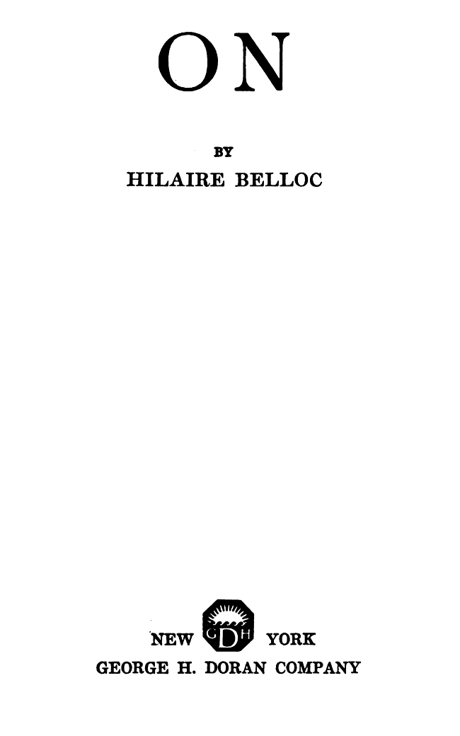 On cover