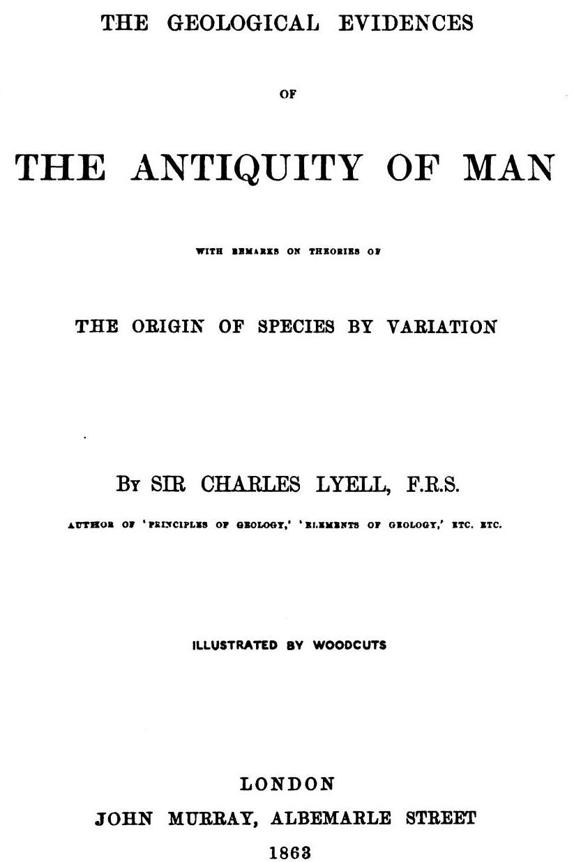 The Antiquity of Man cover