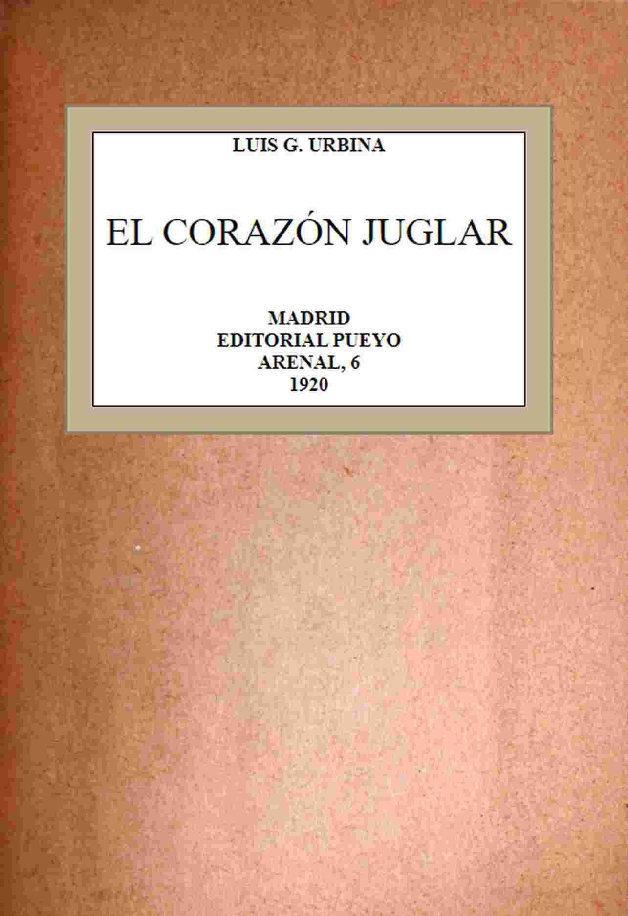El corazón juglar cover