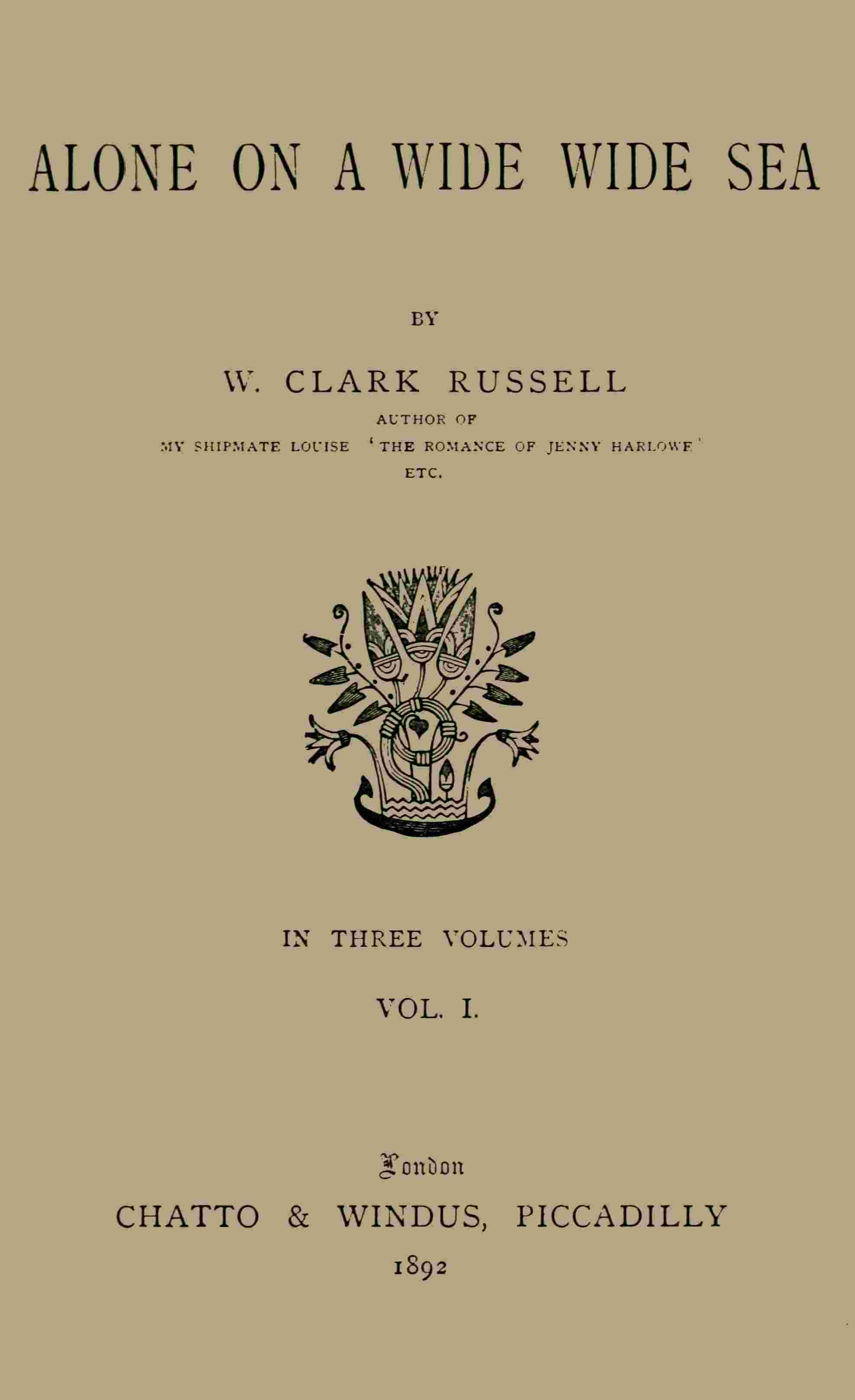 Alone on a Wide Wide Sea, Vol. 1 (of 3) cover
