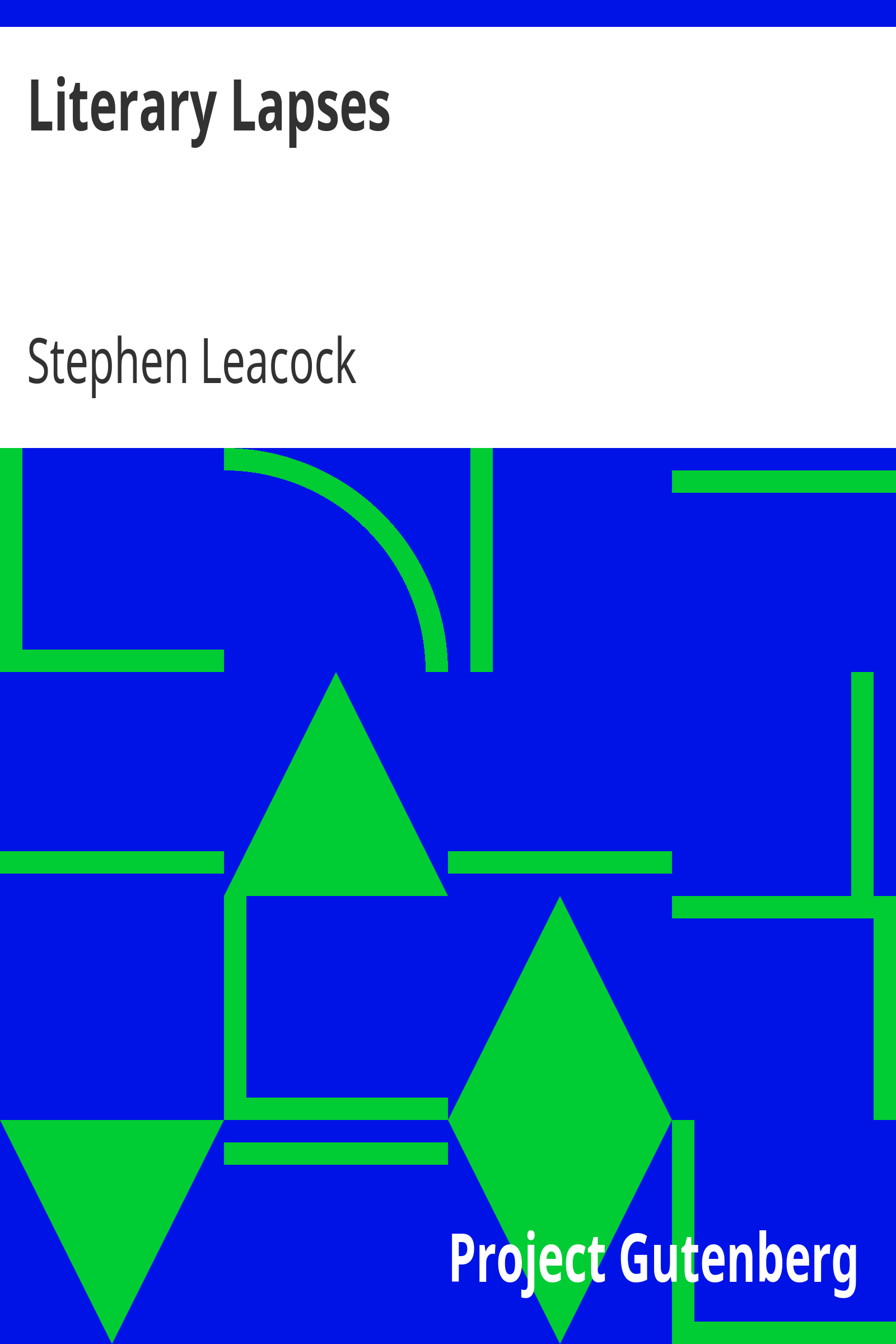 Literary Lapses cover