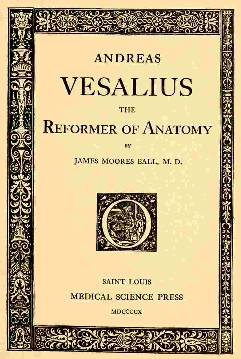 Andreas Vesalius, the Reformer of Anatomy cover
