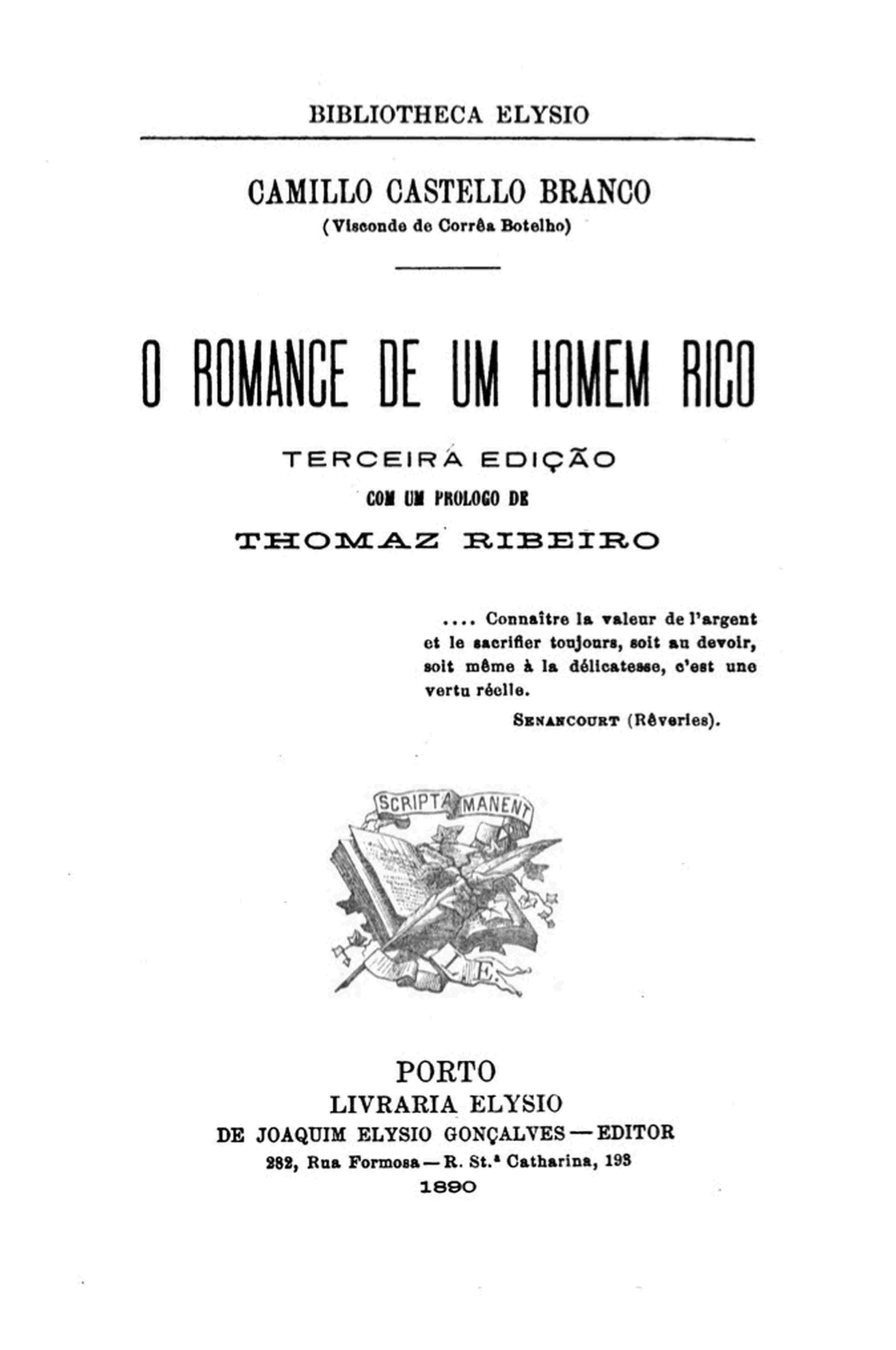 O Romance de um Homem Rico cover