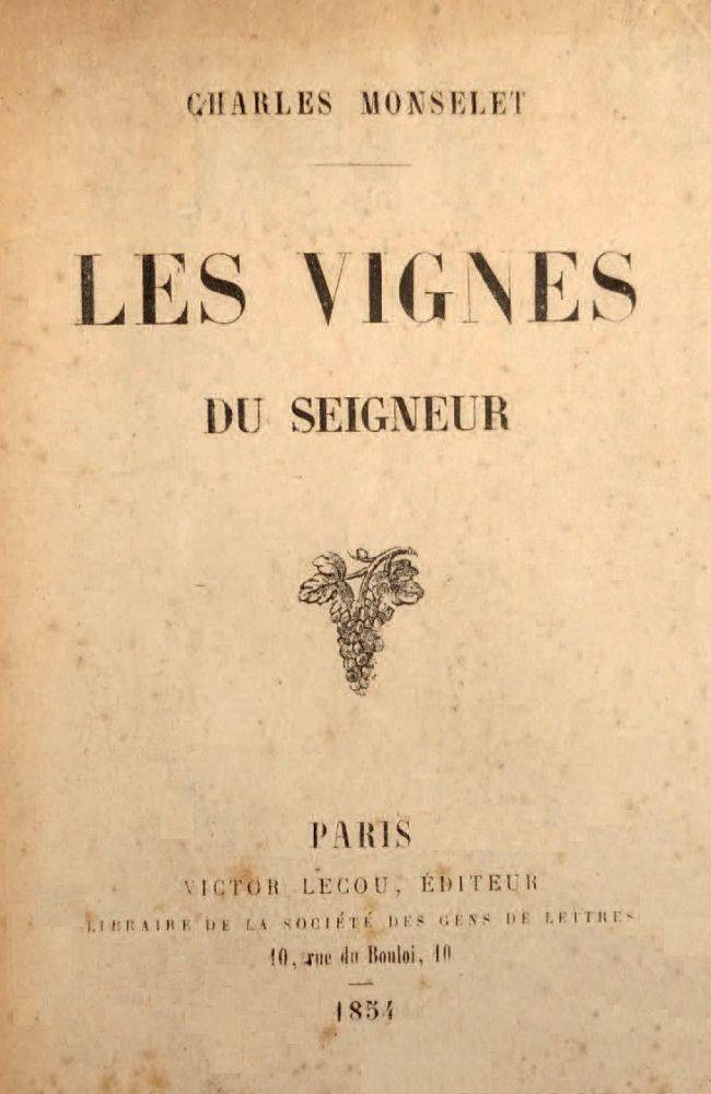Les vignes du Seigneur cover