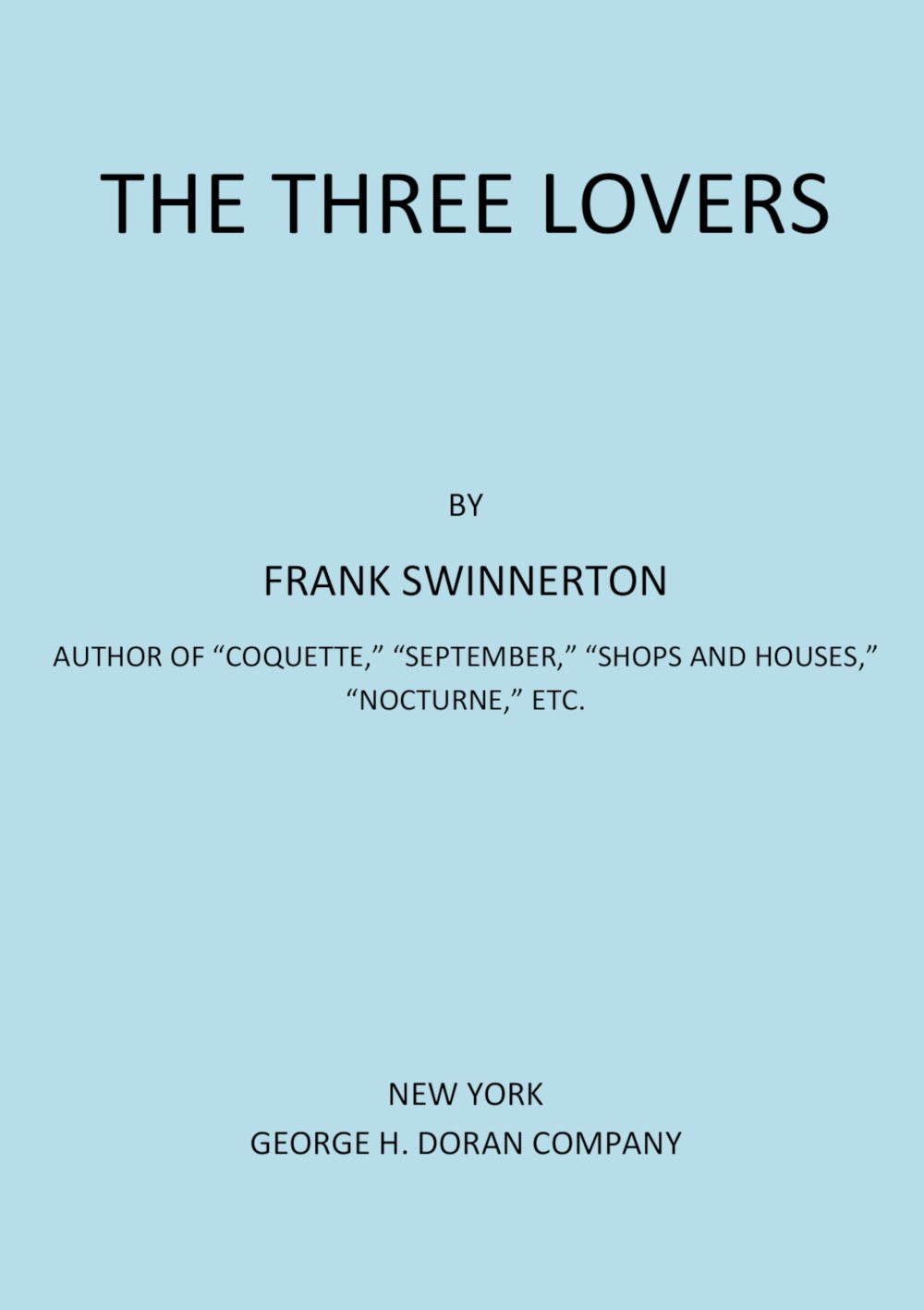 The Three Lovers cover