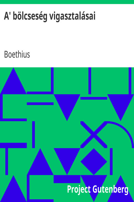 A' bölcseség vigasztalásai cover