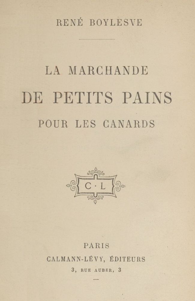 La marchande de petits pains pour les canards cover